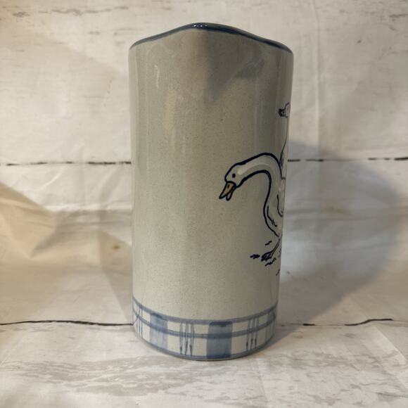 Louisville Stoneware Gaggle of Geese Pitcher goose cottagecore - Picture 2 of 9